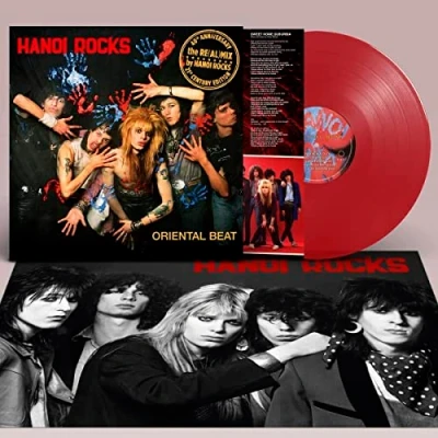 Image of Hanoi Rocks Oriental Beat: 40th Anniversary Red vinyl Sealed 2023 Finnish LP SRE673LP