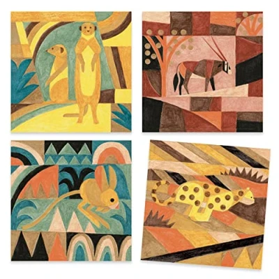 Image of Djeco Desert Watercolour Kit Inspired by Paul Klee