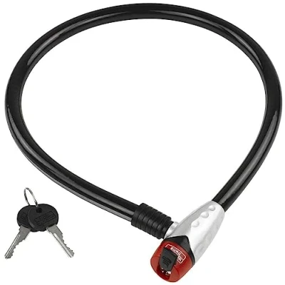 Image of Burg Wächter 650 80 Reflex Cable Lock, Grey, cm