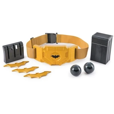 Image of DC Comics Batman, Gear Up Utility Belt, Batarangs and Smoke Pellets Superhero Costume Accessories, Kids’ Roleplay Toys for Boys Girls Aged 4+