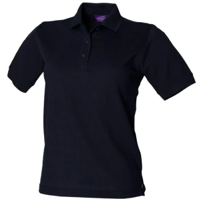 Image of Henbury Womens/Ladies 65/35 Polo Shirt (L) (Navy)