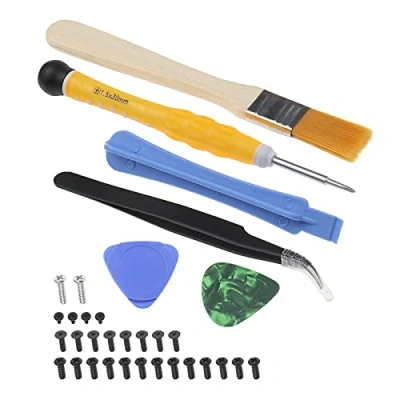 Image of eMagTech Cross Screwdriver Set Opening Tools Repair Kits for DualSense 5 PS5 Controller with Cleaning Brush Prying Stick Tool Open Shell