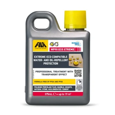 Image of FILA Surface Care Solutions, MP90 ECO XTREME, Extreme Worktop Stainproof and waterproof sealant, Natural Stone Sealer, Invisible Look Protection for Marble, Porcelain tile 375ml