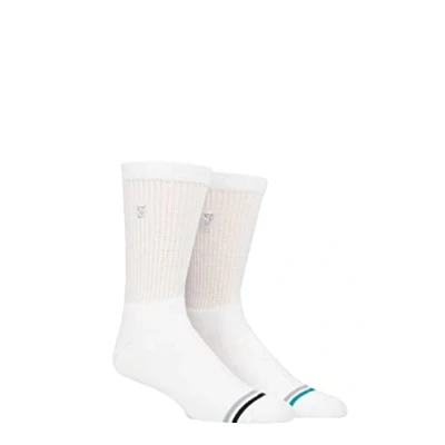 Image of Mens 2 Pair Farah Bamboo Leisure Socks White 6 11