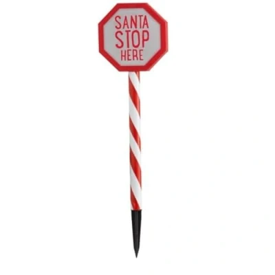 Image of Three Kings Santa Stop Here Stake Light