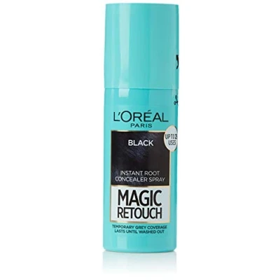 Image of L&#039;Oreal Paris Magic Retouch Root Touch Up Hair Colour, Black, Pack of 3