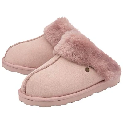 Image of DUNLOP Malia Womens Mule Slippers (Pink, UK Footwear Size System, Adult, Women, Numeric, Medium, 4)