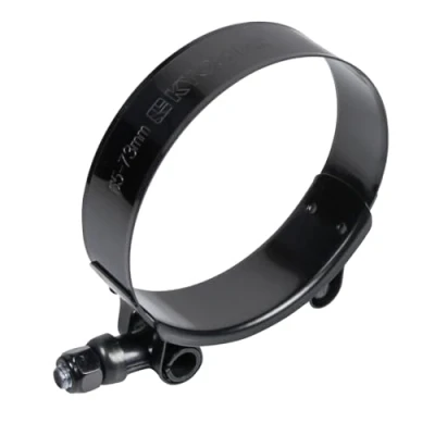 Image of Kyostar 2.5&quot; T Bolt Hose Clamp Adjustable Stainless Steel Black (Electrophoresis) Diameter Ranger for 2.5 inch（65mm 73mm)