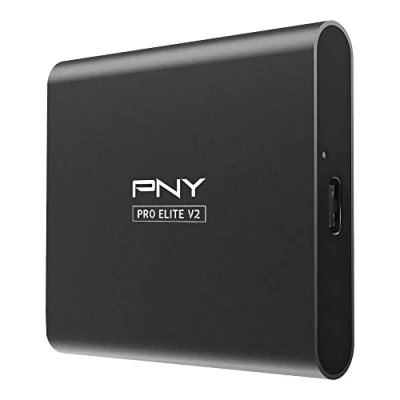 Image of PNY Pro Elite V2 1TB USB 3.2 Gen 2x1 Type C Portable Solid State Drive (SSD) (PSD0CS2160 RB)