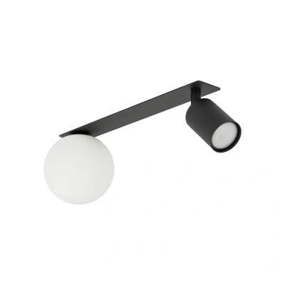 Image of Vox Flush Mount Semi Ceiling Light Black 2xG9, GU10