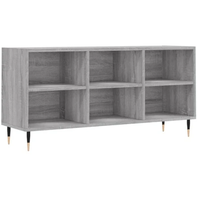 Image of vidaXL TV Cabinet Grey Sonoma 103.5x30x50 cm Engineered Wood