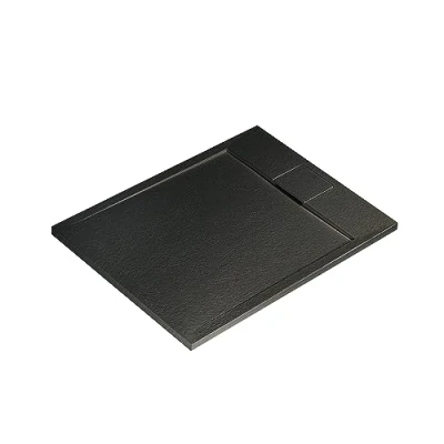 Image of Ideal Standard i.life Ultra Flat S Non Slip Shower Tray 1000 x 900mm Jet Black T5231FV