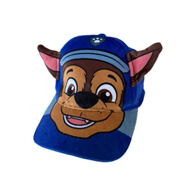 Image of Nickelodeon Paw Patrol Chase Big Face Baseball Cap Hat, Boys Ages 2 5, Blue