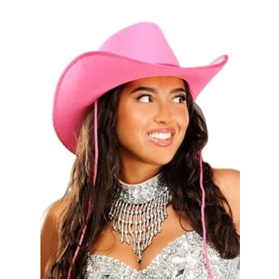 Image of Struts Womens Cowgirl Hot Pink Cowboy Hat