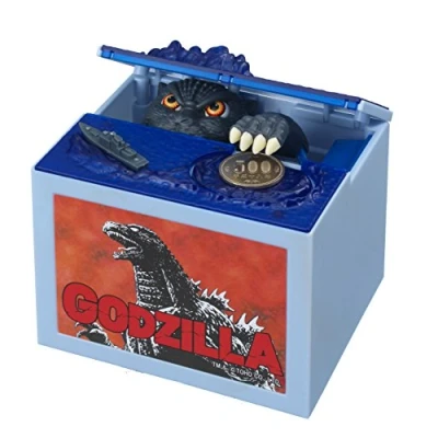 Image of New Godzilla Movie Musical Monster Moving Electronic Coin Money Piggy Bank Box