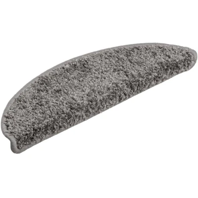 Image of vidaXL Stair Mats 10 pcs 56x17x3 cm Grey