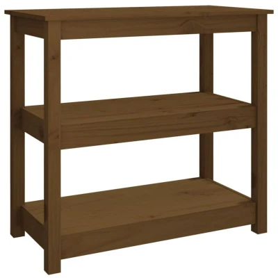 Image of vidaXL Console Table Honey Brown 80x40x74 cm Solid Wood Pine
