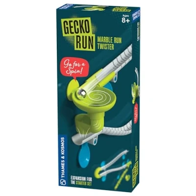 Image of Thames &amp; Kosmos Gecko Run: Marble Run Twister Expansion Pack, Toy Model Kit for Creative Runs, STEM Toys to Foster Problem Solving Skills, Playable Only with Starter Set, Age 8+