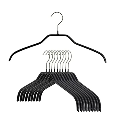 Image of MAWA Hanger, Carbon Steel Polyvinyl Chloride (PVC), Black, Set of 10