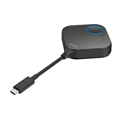 Image of BenQ WDC10C InstaShow Wireless Presentation System (USB C, Thunderbolt 3, Plug &amp; Play, One Touch of a Button, Launch Presentations, No Software Installation, High Security)
