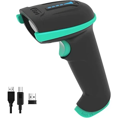 Image of Tera Barcode Scanner Wireless with Battery Level Indicator (2.4Ghz Wireless+USB 2.0 Wired) Rechargeable 1D Reader USB Handheld Bar Code Scanner, Design Patent: EU008489413, 5100