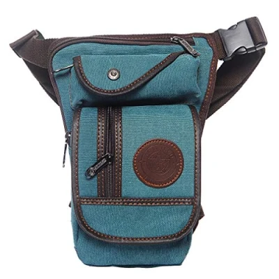 Image of Xieben Outdoor Sports Drop Leg Bag for Men Women Multi Purpose Thigh Waist Fanny Pack Travel Camping Tactical Riding Cycling Fishing Hunting Hiking Pouch Khaki
