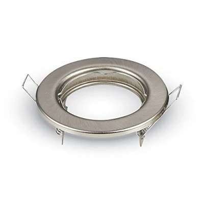 Image of V TAC SKU.3585 Spotlight Plate GU10 Satin VT 778 x2, Plastic, and Other Materials, Depth: 30 mm