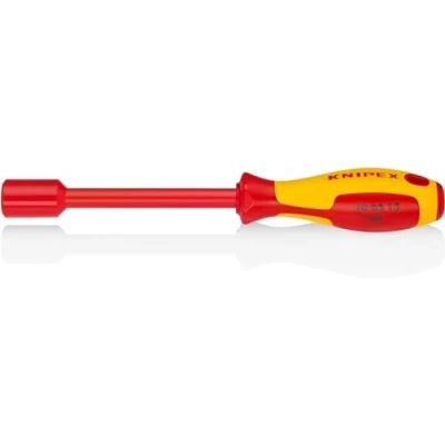 Image of Knipex Nut Driver with screwdriver handle burnished, insulating multi component handle, VDE tested 237 mm 98 03 13