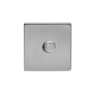 Image of Varilight Brushed Steel Dimmer 1G 300W
