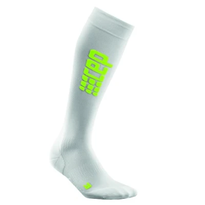 Image of CEP Women Run Ultralight Socks Running Clothes Compression White Green Iv
