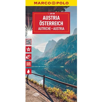 Image of Austria Marco Polo Map: 1 : 400.000 (Marco Maps): Wegenkaart Schaal