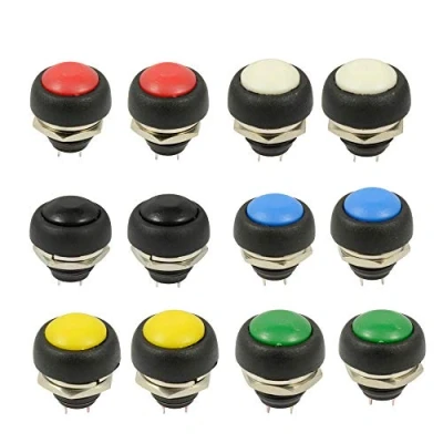 Image of Twshiny PBS 33B 12mm Push Button Waterproof Lockless Momentary ON/OFF Switch 12pcs