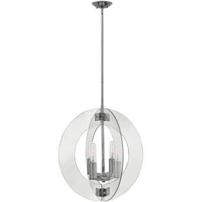 Image of Hinkley Solstice Spherical Hanging Pendant Light 4x E27 Polished Chrome