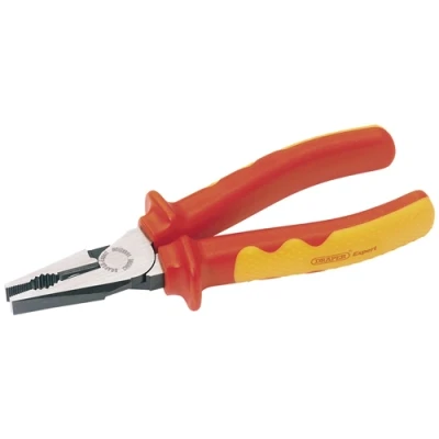 Image of Draper VDE Approved Fully Insulated High Leverage Combination Pliers, 200mm