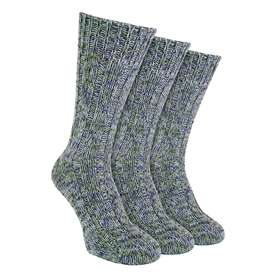 Image of 3 Pack Mens 100% Wool Socks Sock Snob Cushion Ribbed Boot with Reinforced Heel and Toe (6 11, Khaki)