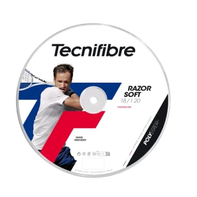 Image of Tecnifibre Razor Soft Monofilament Polyester Tennis String 1.20mm Carbon 200m Reel