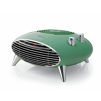 Image of Ariete 8211 Table heater, electric 2000W, thermostat, silent, grill and chrome legs, light blue