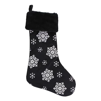 Image of Something Different Wholesale Luxury Christmas Stocking Set: Small, Gold Trimmed Stockings for Adults Single or in a Set