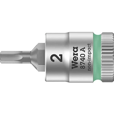 Image of 8740 A Zyklop bit Socket with 1/4&quot; Drive Holding Function, 2,0 x 28 mm