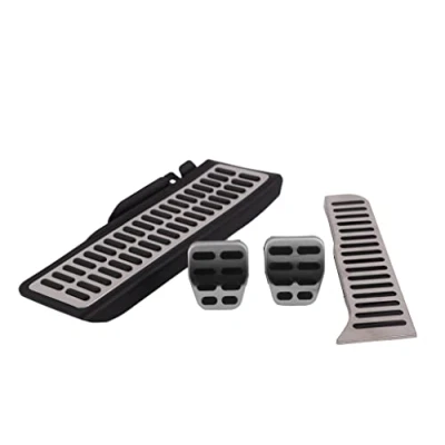 Image of Manual Foot Pedal Caps Footrest Set for VW Golf 5 (2003 2009) 6 (2008 2013) Plus (2005 Tiguan (2007 2012)