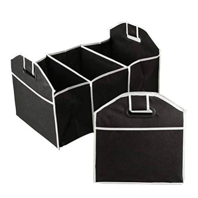 Image of G4GADGET 2 in 1 Heavy Duty Collapsible Car Boot Organiser Foldable Shopping Tidy Storage