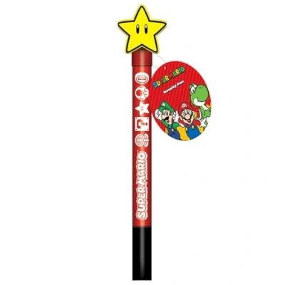 Image of Pyramid International Super Mario Pen with Spinning Topper (Super Star Design) Official Merchandise