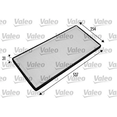 Image of 2218428, 64312218428, 64318409043, 64318409044, 64319218705 Pollen Filter VALEO CLIMFILTER COMFORT 698775 Particulate 535mm 238mm 31mm