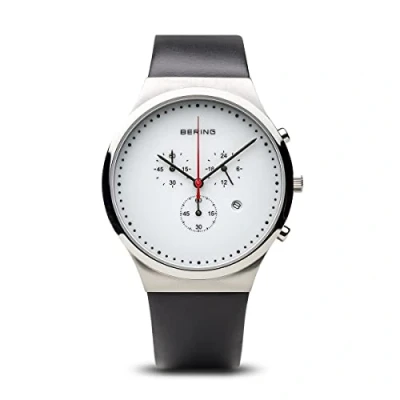Image of BERING Men Analog Quartz Classic Collection Watch with Calfskin Leather Strap &amp; Sapphire crystal 14740 404