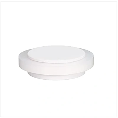 Image of HERRAJES EVI, White Doorstop, Adhesive, Stainless Steel, Rubber, Ref. I 203 / 35x12 BBL Lacquered Rubber