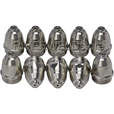 Image of RIVERWELD P 80 Plasma Cutter Tips 5mm 100A TET01512 Cutting Torch Consumables 10pk