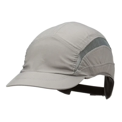 Image of 3M First Base 3 Bump Cap 2030607, Classic, Grey, Reduced Peak, 55mm