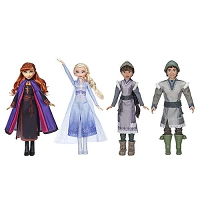 Image of Disney Frozen 2 Forest Expedition Fashion Doll Playset with Anna, Elsa, Ryder &amp; Honeymaren Walmart Exclusive