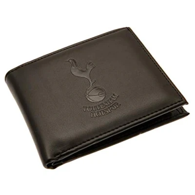 Image of Tottenham Hotspur Football Club Official Leather Wallet RFID Protection Team Crest Badge