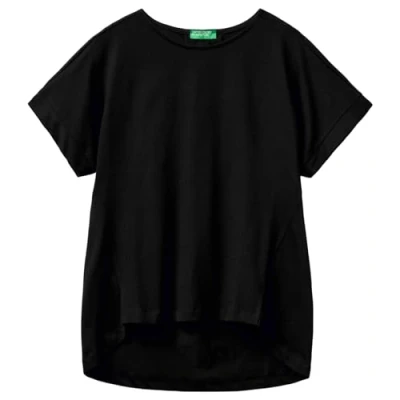 Image of United Colors of Benetton Women&#039;s 3bl0d106p t Shirt, Black 100, XXS